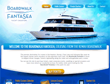 Tablet Screenshot of boardwalkfantasea.com